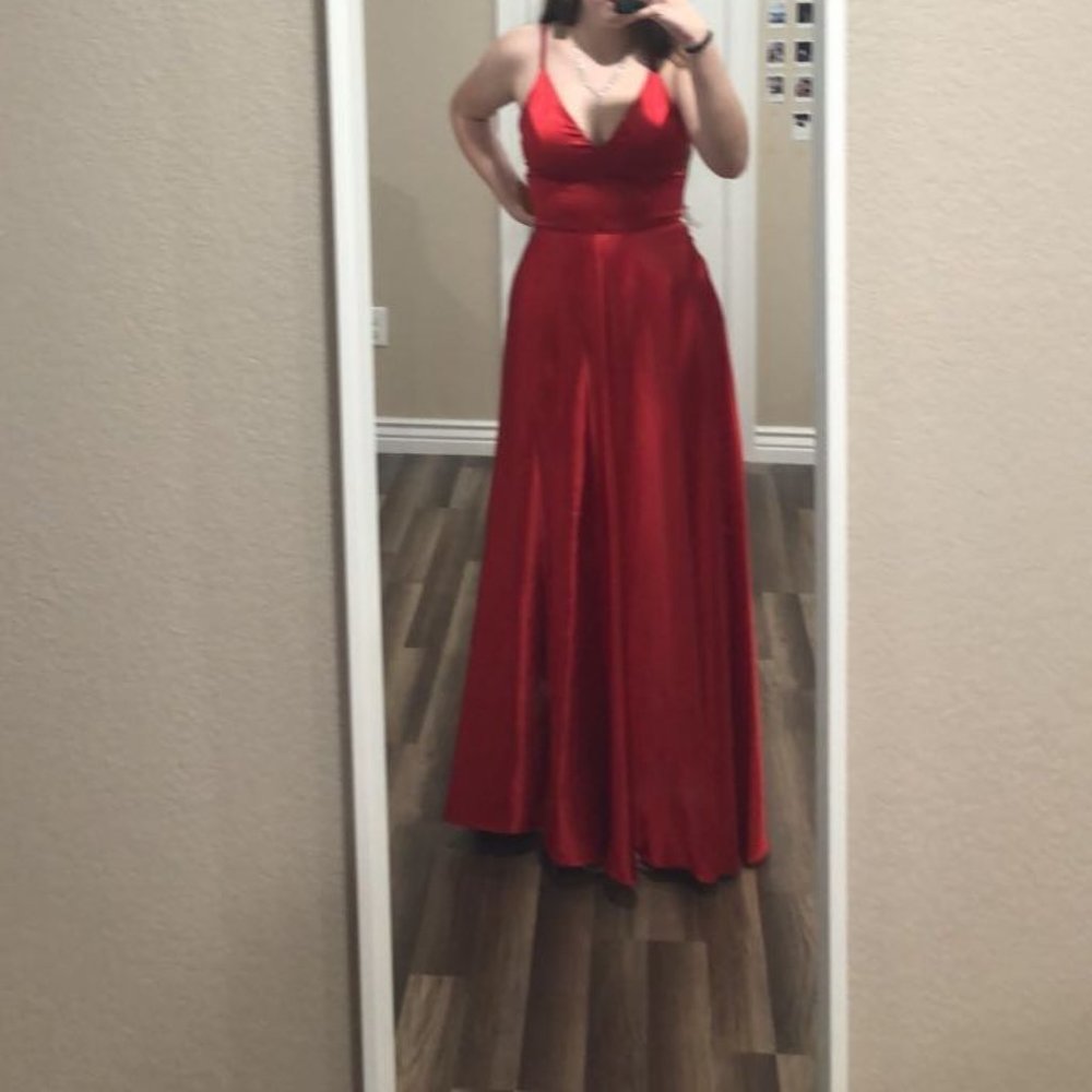 Red A-line Prom Dress From Windsor